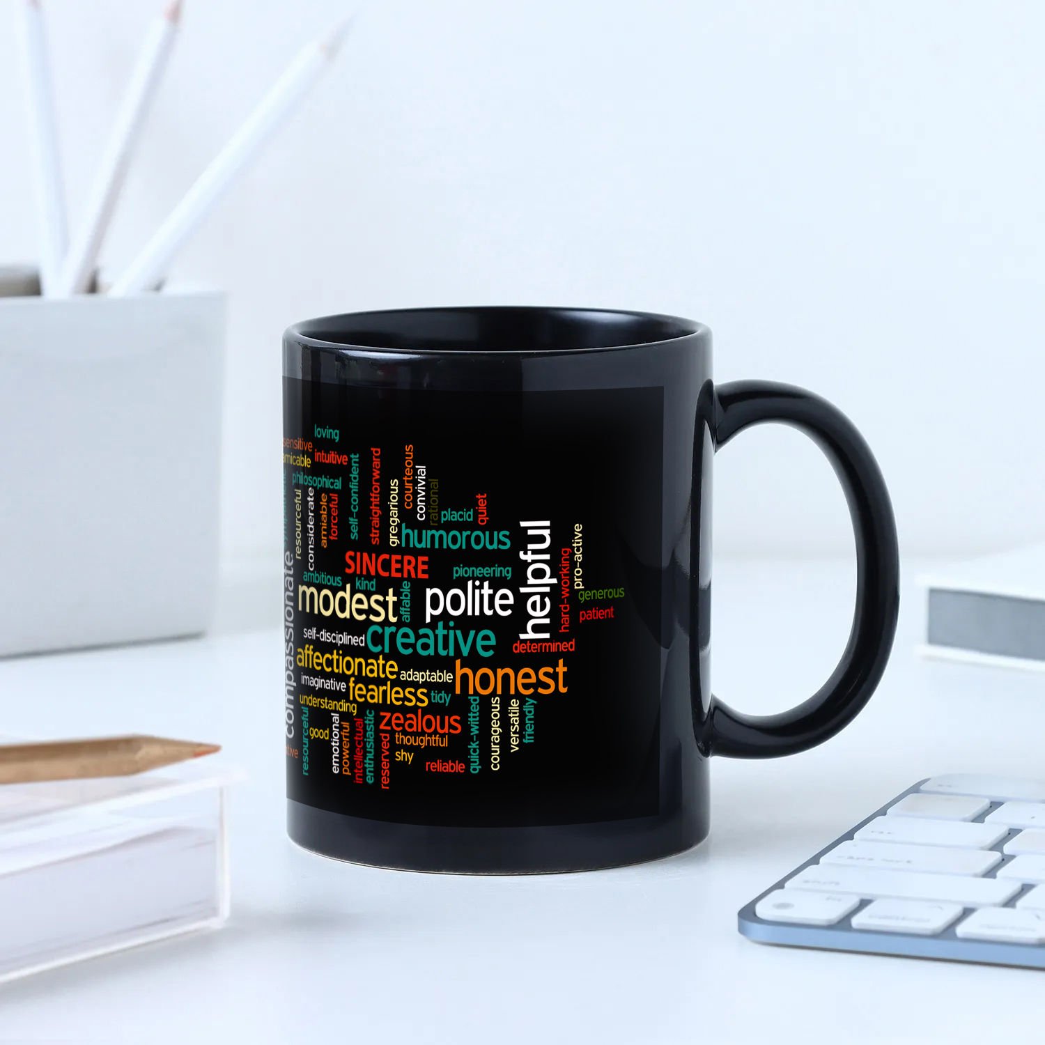 Full Of Qualities N Personalised Mug - Image 2