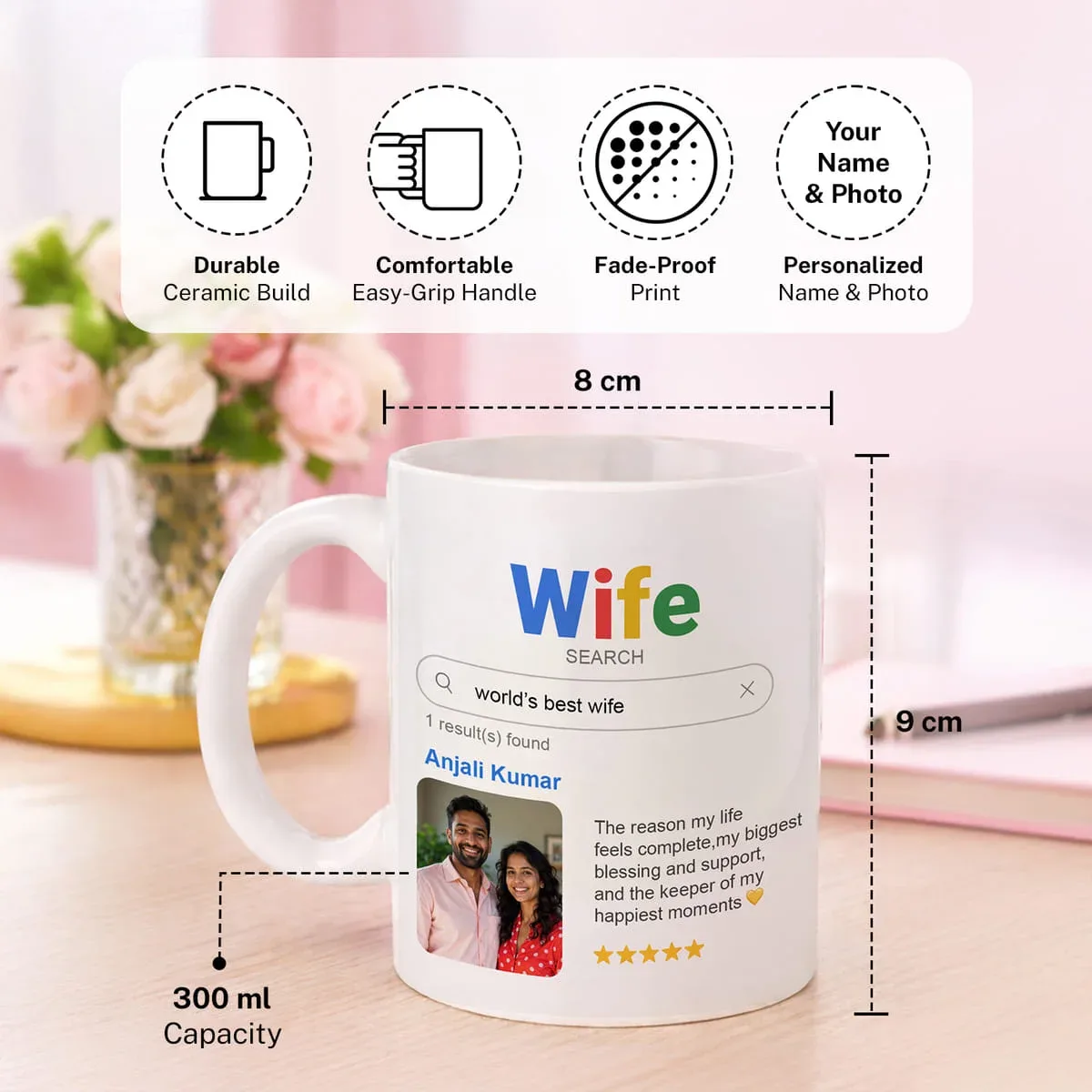 Personalized Google Search Mug for Wife - Image 2