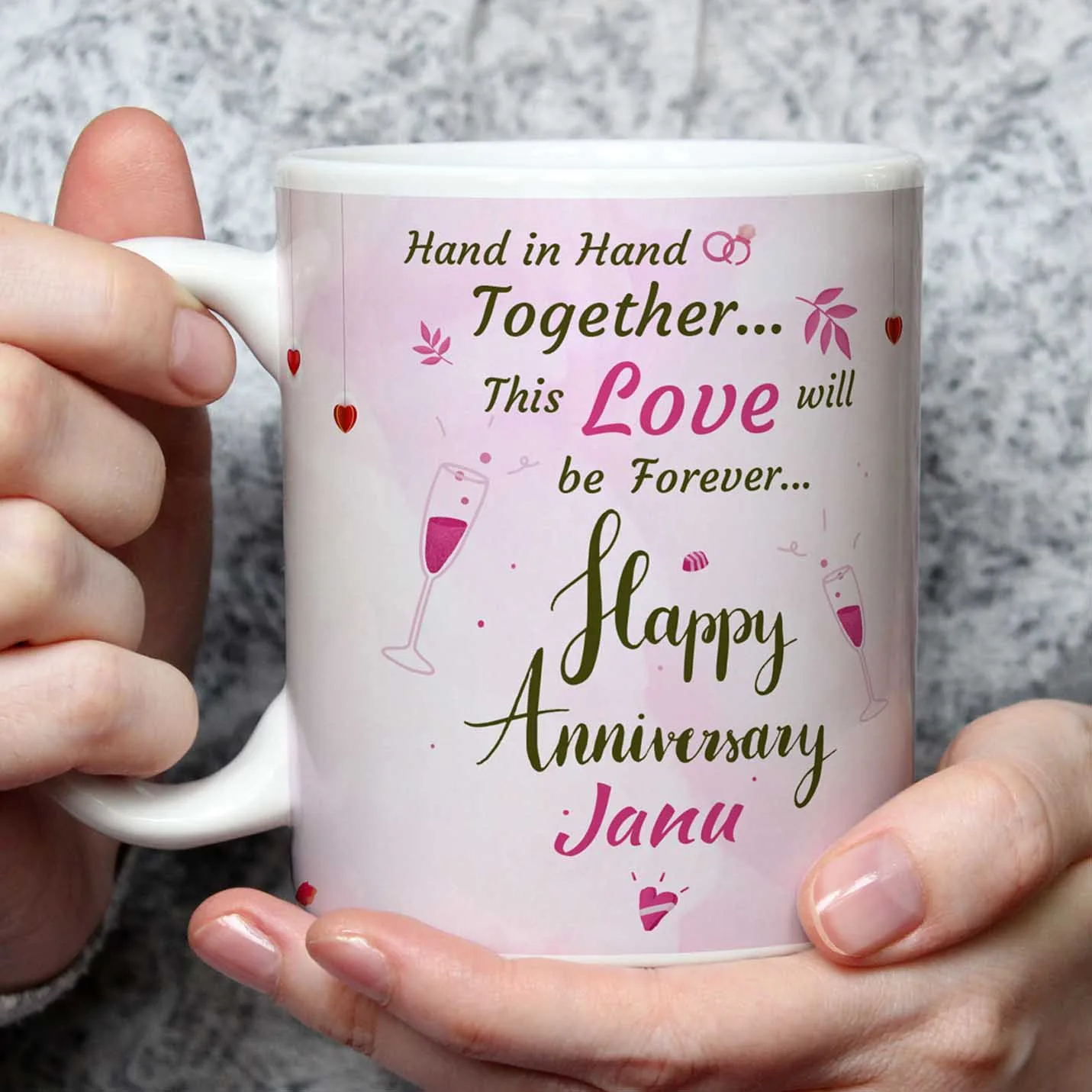 Personalised Anniversary Photo Mug
